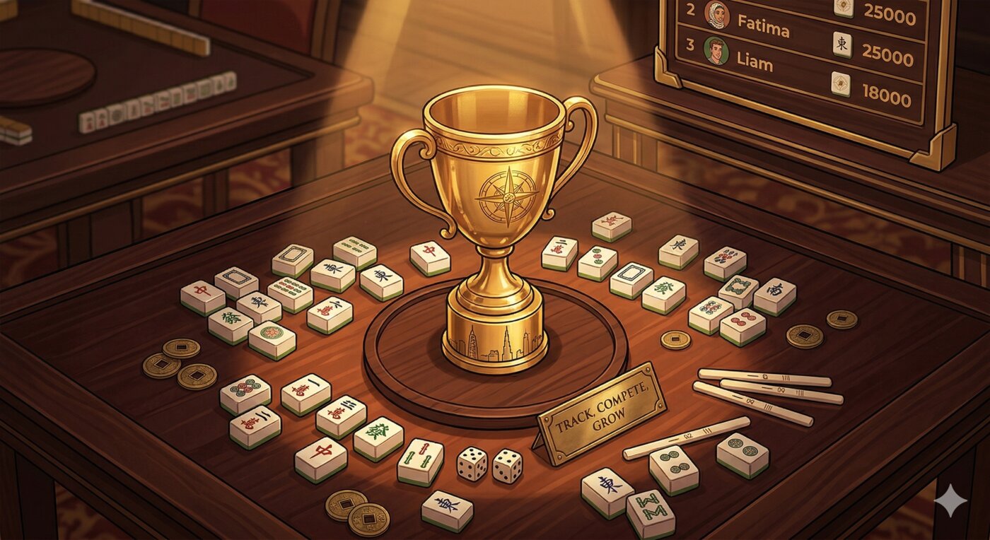 Golden trophy — Track, Compete, Grow